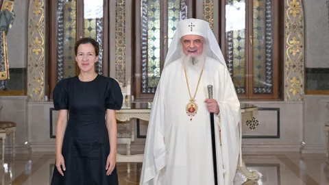 Patriarhul Daniel a primit vizita delegației Comisiei Europene condusă de doamna Roxana Mînzatu, vicepreședintă executivă