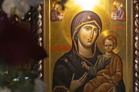 Icoana Maicii Domnului „Îndrumătoarea” de la Mănăstirea Pantocrator va fi adusă în pelerinaj în Capitală