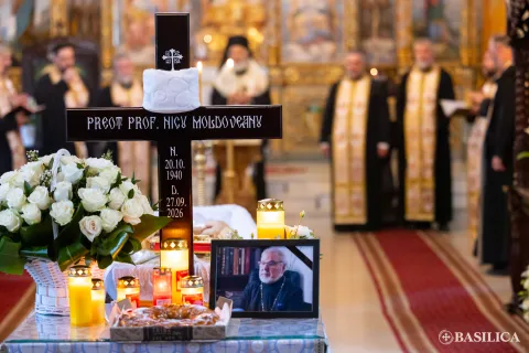 Patriarhul Daniel, mesaj de condoleanțe la înmormântarea pr. Nicu Moldoveanu: A fost un slujitor evlavios și un dascăl competent
