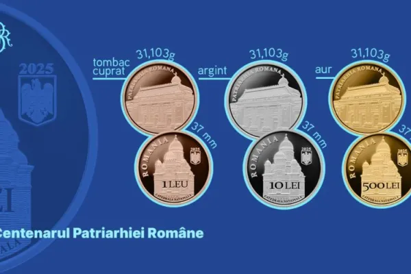 Banca Națională a României a lansat monede dedicate Centenarului Patriarhiei Române