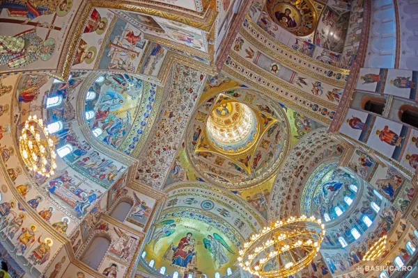 Sfințirea picturii Catedralei Naționale - hartă interactivă