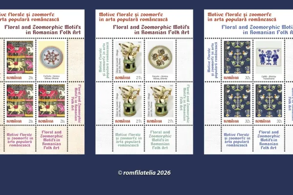 Romfilatelia a dedicat o nouă emisiune de mărci poștale artei populare românești