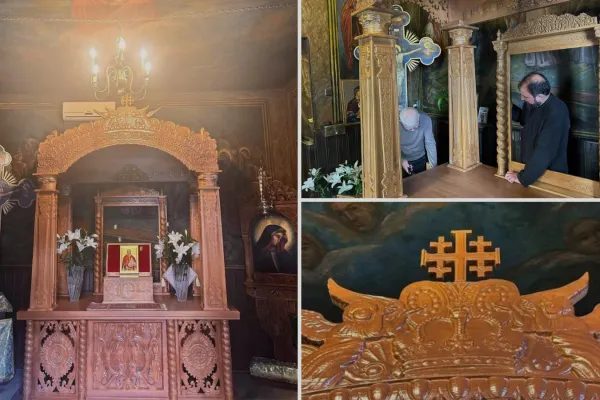 Biserica Sapienței din Capitală a pregătit un baldachin pentru racla cu moaștele Sfântului Constantin Sârbu