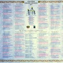 Calendarele ortodoxe autentice se găsesc numai în biserici, mănăstiri şi magazinele bisericeşti
