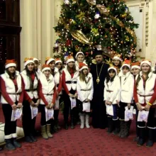  Colindători din Ilfov la Palatul Patriarhiei