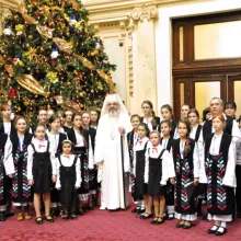 Grupuri de colindători pe Colina Bucuriei