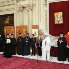 Vernisarea expoziţiei Icoana ortodoxă - lumina credinţei, la Palatul Patriarhiei