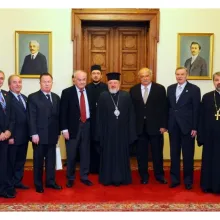 Membri ai Adunării Interparlamentare a Ortodoxiei la Palatul Patriarhiei