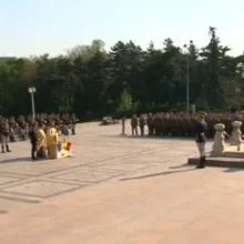 Ceremonial religios-militar în Parcul Carol