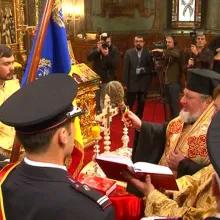 Sfințirea Drapelului de luptă al I.G.S.U., la Catedrala Patriarhală