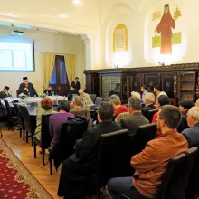 Moment comemorativ Părintele academician Niculae M. Popescu la Biblioteca Sfântului Sinod