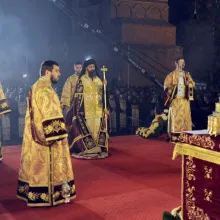Slujba Privegherii la sărbătoarea Sfântului Cuvios Dimitrie cel Nou, la Patriarhie