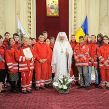 Binecuvântare patriarhală pentru voluntarii Crucii Roșii și membrii A.M.F.O.R.