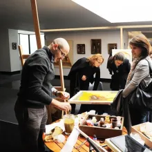 Atelier deschis sau cum se naşte o icoană