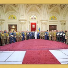 Asociaţia Naţională a Cadrelor Militare în Rezervă şi în Retragere Alexandru Ioan Cuza în vizită la Patriarhia Română