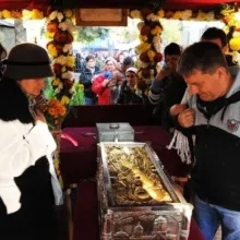 Pelerinaj la racla cu moaştele Sfântului Mare Mucenic Mina