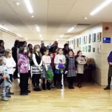 Expoziţie cu lucrări realizate de copii la Biblioteca Naţională a României