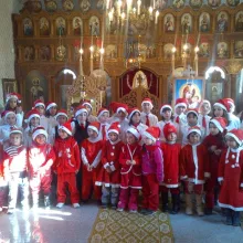 Serbare de Crăciun în biserica din satul Zalhanaua-Mănești, Protoieria Câmpina