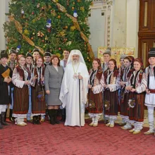 Grupul vocal Romaniţa din Republica Moldova la Patriarhie