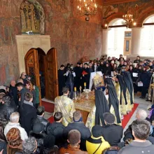 Slujba Aghesmei Mari la Catedrala patriarhală
