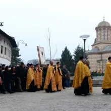 Procesiune cu icoana Sf. Antonie la Curtea Veche