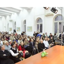 Actorul Dan Puric a conferenţiat la Facultatea de Teologie Ortodoxă din Bucureşti