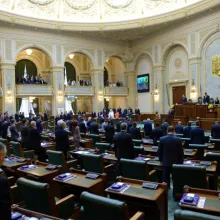 Patriarhul României la aniversarea a 150 de ani de la înființarea Senatului României