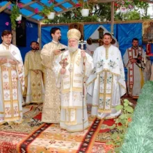 Târnosire de biserică în oraşul Slănic