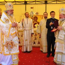 Moment festiv la Mănăstirea Caraiman