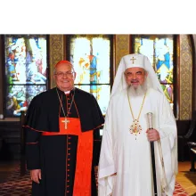 Cardinalul Leonardo Sandri în vizită la Patriarhia Română