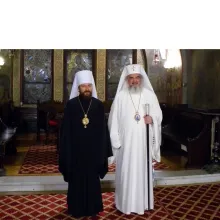 Mitropolitul Ilarion de Volokolamsk în vizită la Patriarhia Română