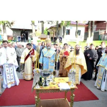 Sfinţirea picturii Bisericii Domneşti de la Buşteni