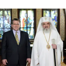 Însărcinatul cu afaceri ad-interim al ambasadei Statelor Unite ale Americii la Bucureşti în vizită la Patriarhia Română