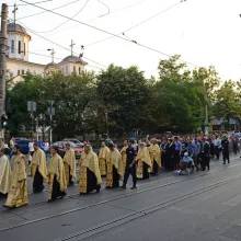 Procesiune cu moaștele Sfântului Eustație, în Capitală