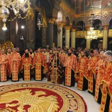 Slujba Privegherii la sărbătoarea Sf. Mare Mc. Dimitrie - Izvorâtorul de Mir, la Patriarhie