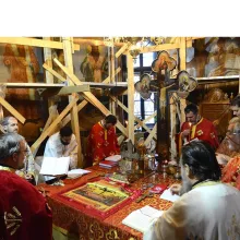 Hramul paraclisului Facultăţii de Teologie Ortodoxă „Justinian Patriarhul“ din Bucureşti