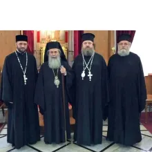 Preasfințitul Timotei Prahoveanul la Patriarhul Ierusalimului