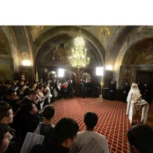 Membrii A.S.C.O.R. şi A.S.T.O. l-au colindat pe Patriarhul României