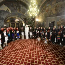 Colindători la Patriarhul României