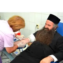 Acţiunea umanitară a Ligii Tineretului Creştin Ortodox - Filiala Sector 2 Bucureşti în cadrul campaniei Patriarhiei Române „Donează sânge! Salvează o viaţă!”