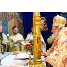 Slujbă arhierească la Mănăstirea Radu Vodă