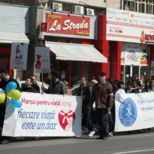 Marşul pentru viaţă, la Câmpina