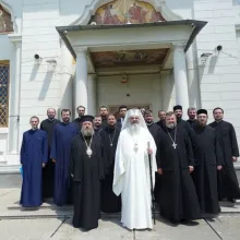 Permanenţa Consiliului eparhial al Arhiepiscopiei Bucureştilor, în şedinţă săptămânală de lucru la Mănăstirea Pasărea