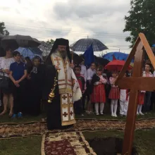 Piatră de temelie pentru biserica Parohiei Măgureni din Protopopiatul Câmpina