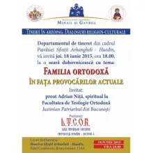 Familia ortodoxă în fața provocărilor actuale