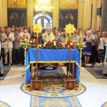 Slujba de Priveghere și Prohodul Maicii Domnului, la Patriarhie