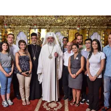 Tineri iordanieni în vizită la Patriarhia Română