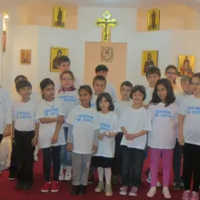 Hram la Centrul de zi pentru copii „Sfânta Muceniţă Sofia“ din Bucureşti