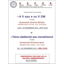 Conferințe organizate de A.S.C.O.R. Ploiești în Postul Nașterii Domnului
