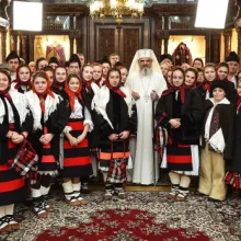 Colindători din Maramureş la Reşedinţa Patriarhală